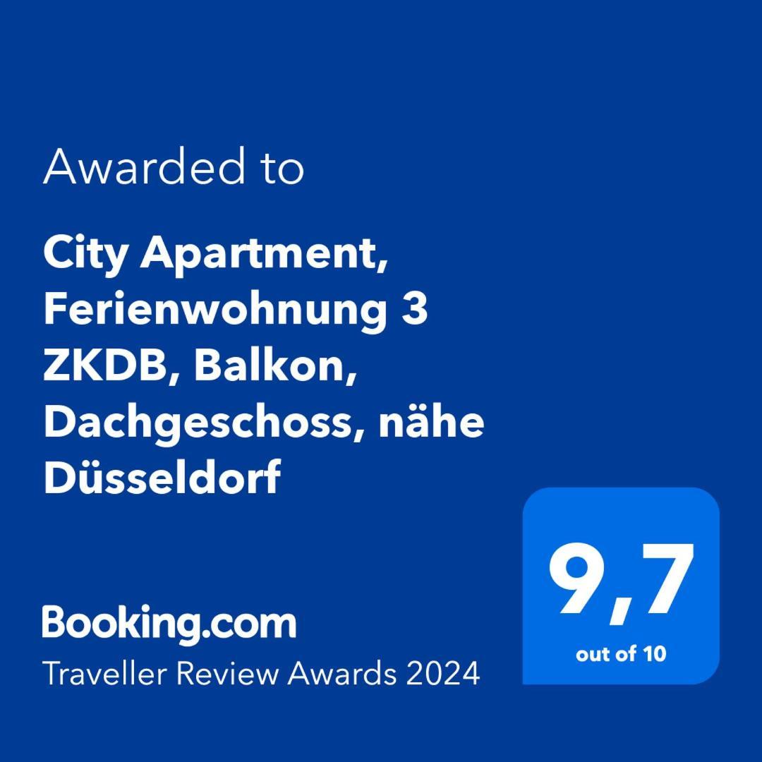 City Apartment, Ferienwohnung 3 Zkdb, Balkon, Dachgeschoss, Naehe Duesseldorf كريفيلد المظهر الخارجي الصورة